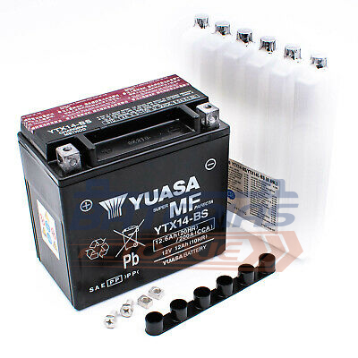 Baterías Yuasa YTX14-BS para moto