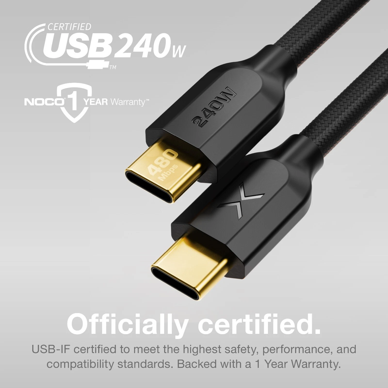 Cable Cargador USB-C 240w Noco Xgrid XC1B