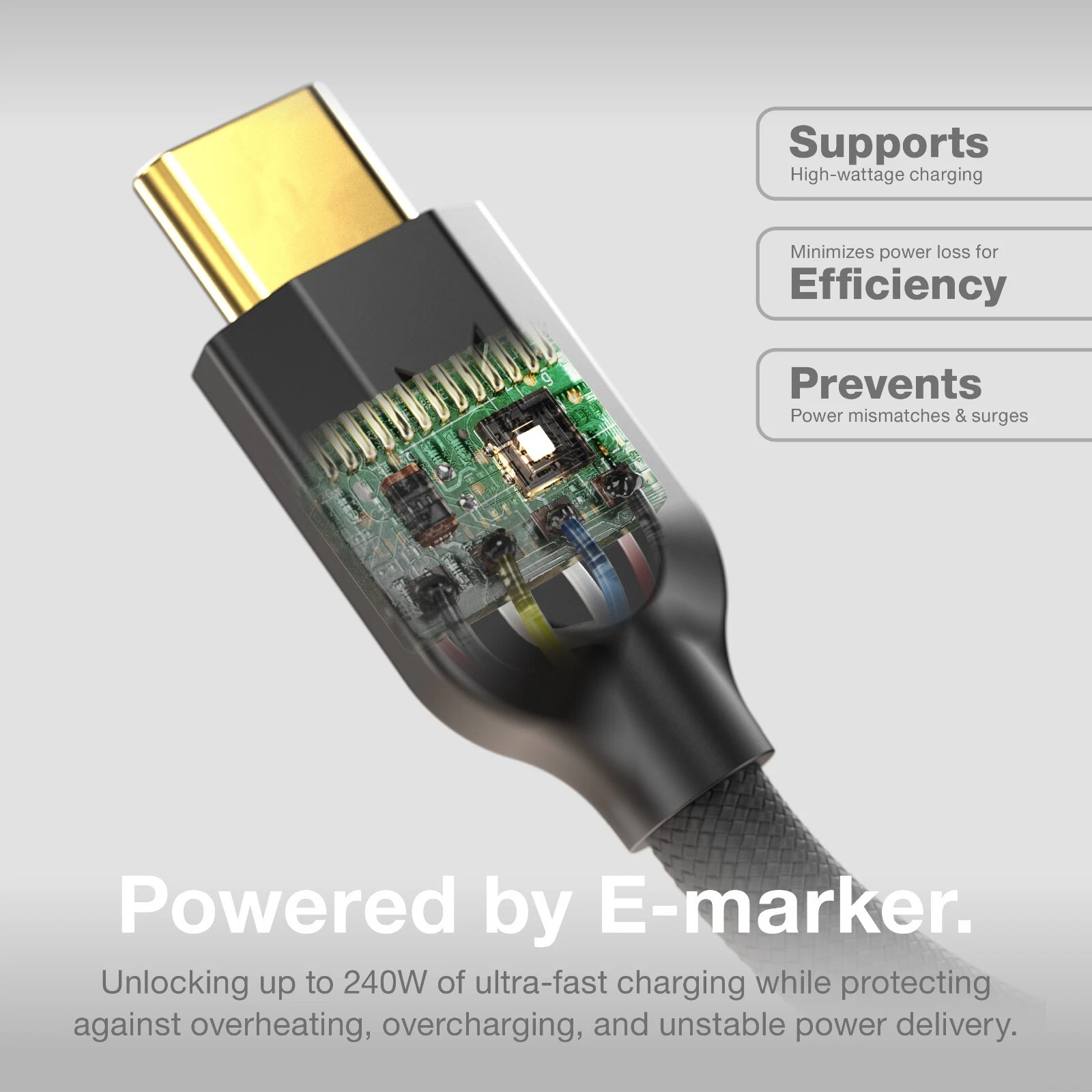 Cable Cargador USB-C 240w Noco Xgrid XC2B